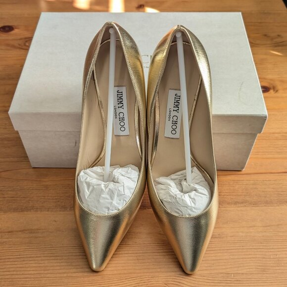 Jimmy Choo Romy 60 Light Gold - Picture 5 of 7